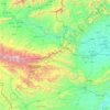 Carte topographique Khyber Agency, altitude, relief