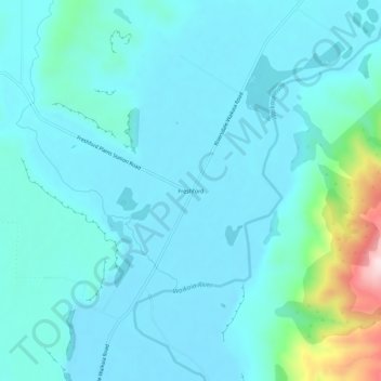 Carte topographique Freshford, altitude, relief