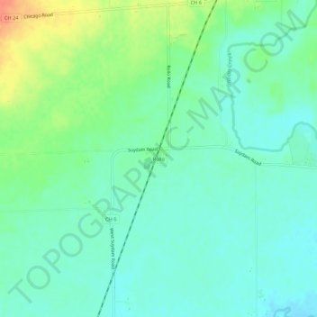 Carte topographique Rollo, altitude, relief