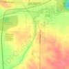 Carte topographique Dells of the Sioux River, altitude, relief