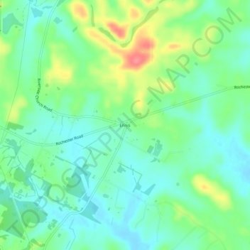 Carte topographique Ennis, altitude, relief