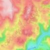 Carte topographique Lavergne, altitude, relief