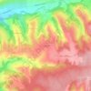 Carte topographique Les Maines, altitude, relief