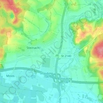 Carte topographique Rotham, altitude, relief