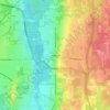 Carte topographique Howland Township, altitude, relief