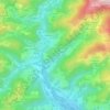 Carte topographique Le Sauze, altitude, relief