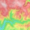 Carte topographique Oms, altitude, relief