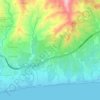 Carte topographique Chilches, altitude, relief