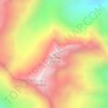 Carte topographique Samling, altitude, relief