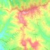 Carte topographique Carrascos, altitude, relief