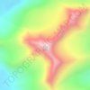 Carte topographique Mount Hogan, altitude, relief