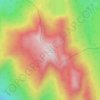 Carte topographique Tent Mountain, altitude, relief