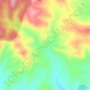 Carte topographique Romerosa, altitude, relief