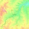 Carte topographique Mandsaur, altitude, relief