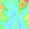 Carte topographique Tegallega, altitude, relief