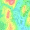 Carte topographique South Meriden, altitude, relief