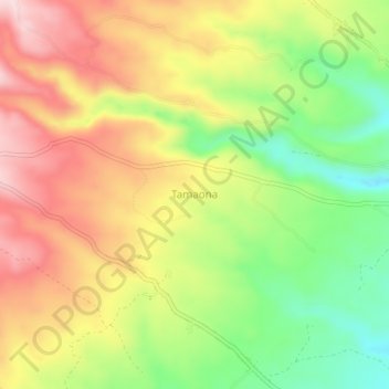 Carte topographique Tamaona, altitude, relief