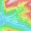 Carte topographique Villard-Dessus, altitude, relief