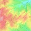 Carte topographique Le Courret, altitude, relief