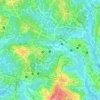 Carte topographique saint anastasie, altitude, relief