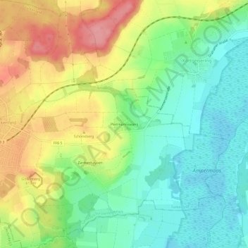 Carte topographique Pleitmannswang, altitude, relief