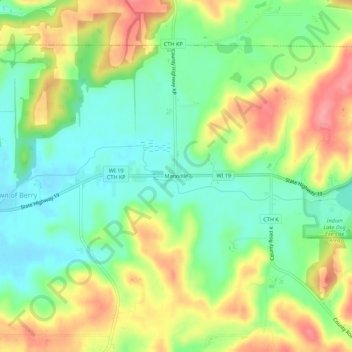 Carte topographique Marxville, altitude, relief