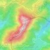 Carte topographique Aiako Harria, altitude, relief
