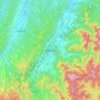 Carte topographique Minamiuonuma, altitude, relief
