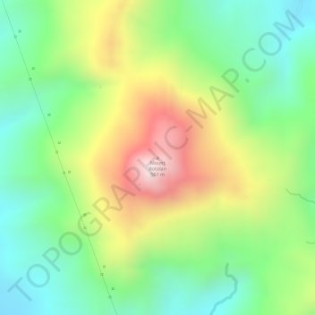 Carte topographique Mount Botolan, altitude, relief