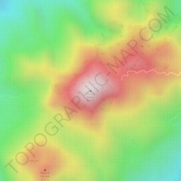 Carte topographique Mount Balut, altitude, relief