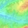 Carte topographique La Combe d'En-Haut, altitude, relief