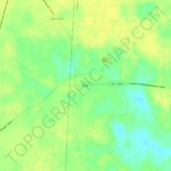 Carte topographique Call, altitude, relief