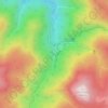 Carte topographique Sunburst Falls, altitude, relief