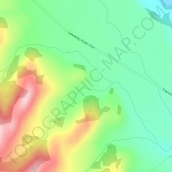 Carte topographique Maycroft, altitude, relief
