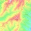 Carte topographique Los Eriales, altitude, relief