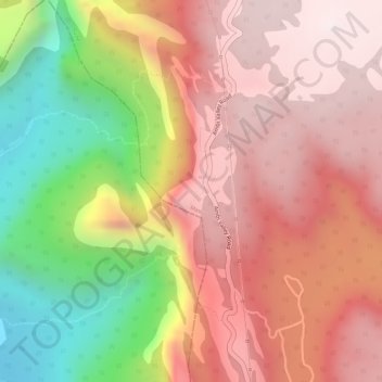 Carte topographique Tiger Point, altitude, relief