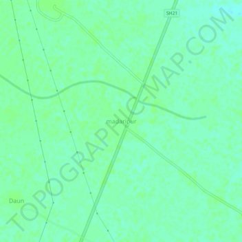 Carte topographique madaripur, altitude, relief