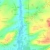 Carte topographique Beausset, altitude, relief