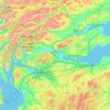 Carte topographique Stirlingshire, altitude, relief