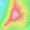 Carte topographique Blackstairs Mountain, altitude, relief