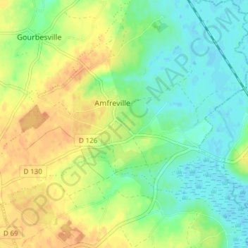 Carte topographique Les Cardets, altitude, relief