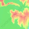 Carte topographique Woodland, altitude, relief