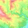 Carte topographique Mynydd-bach, altitude, relief