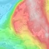 Carte topographique Les Chamois, altitude, relief