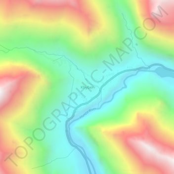 Carte topographique Khyber, altitude, relief