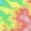 Carte topographique La Faverge, altitude, relief