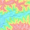 Carte topographique Lhassa, altitude, relief