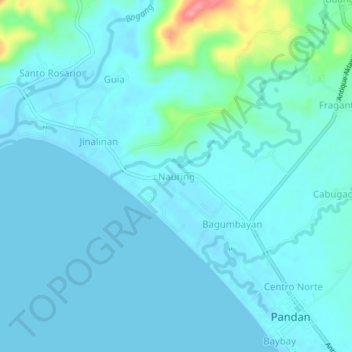 Carte topographique Nauring, altitude, relief