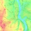 Carte topographique Les Bans, altitude, relief