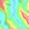 Carte topographique Illinbah, altitude, relief